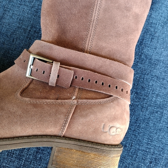 NWOB UGG Women's Kiings Suede Water Resistant Boots 1007742 Size 8 - Picture 3 of 7